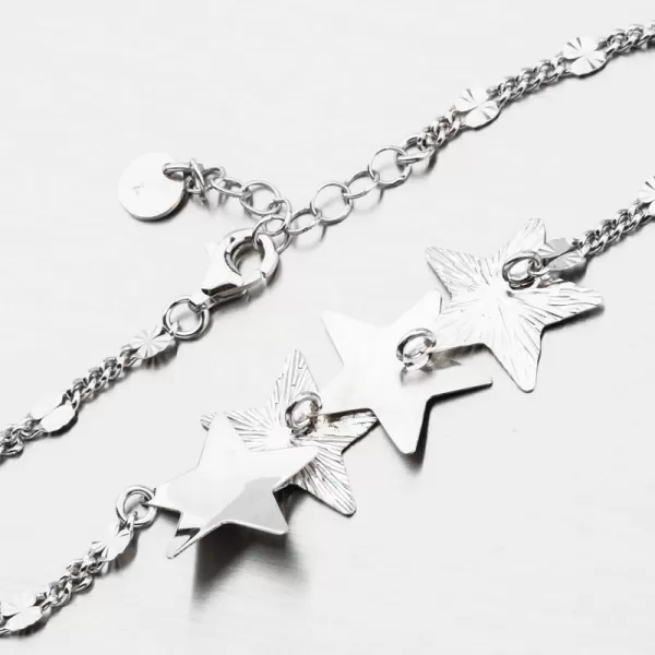 Stříbrný náramek s hvězdičkami 92003043-77-SLX