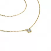 Zlatý náhrdelník s briliantem 10828-NH01-ZL