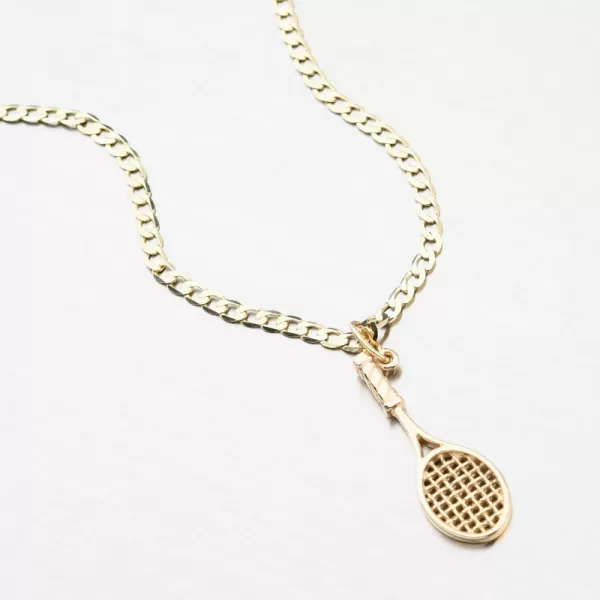 Zlatý přívěsek tenisová raketa 43-21960