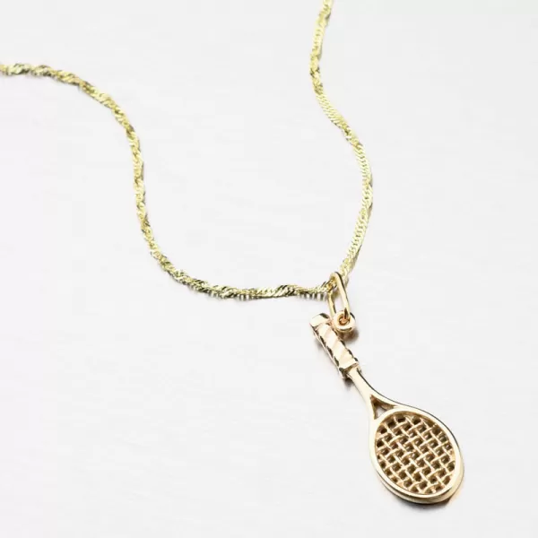 Zlatý přívěsek tenisová raketa 43-21960