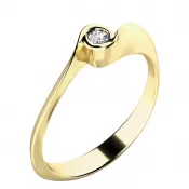 Zásnubní prsten se zirkonem ZP-10783-ZL-ZIR