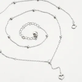 Dámský náhrdelník stříbro 925 zirkon srdcem SST-151190