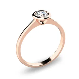 Dámský prsten přírodní diamant 0.330 ct G/SI růžové zlato 140001D-CV
