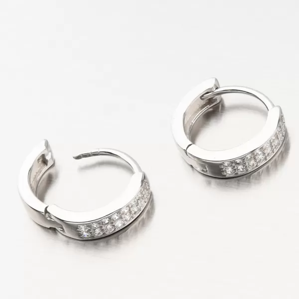 Stříbrné kruhy se zirkony UCST-122908