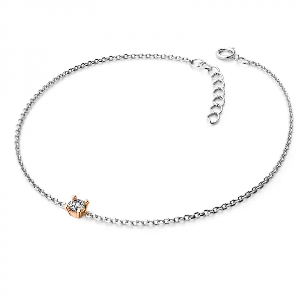 Zlatý náramek s diamantem 10828-NR01-CVB