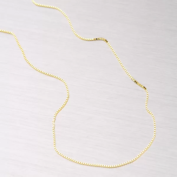 Řetízek žluté zlato 585 - benátské kostičky 45-1377