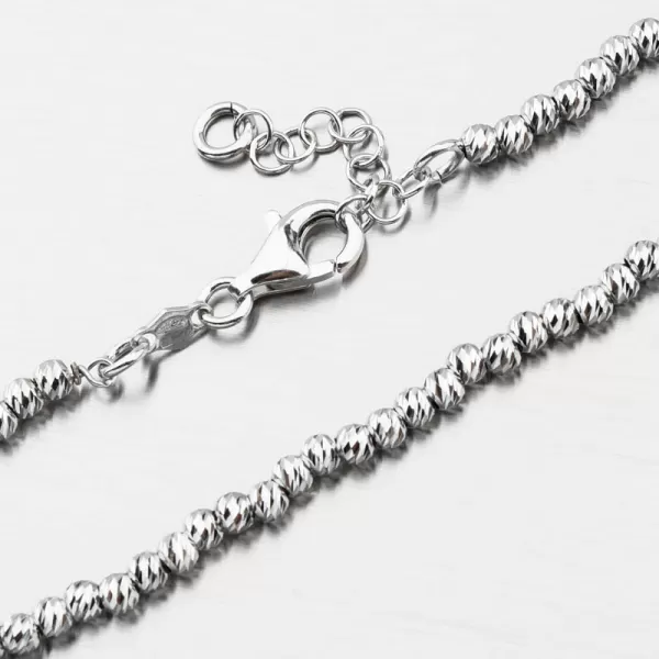 Dámský náramek stříbro 925 facetované kuličky B1400625-0048-SLX