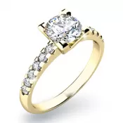 Dámský prsten s diamanty 10804D-ZL