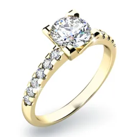 Dámský prsten žluté zlato 585/1000 přírodní diamant 0.144 ct G/SI 10804D-ZL