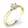 Zásnubní prsten žluté zlato 585/1000 přírodní diamant 0.155 ct G/SI ZP-10819D-ZL