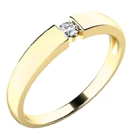 Dámský prsten přírodní diamant 0.053 ct G/SI 10771D-ZL