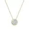 Pozlacený náhrdelník s čirým zirkonem 12051.1