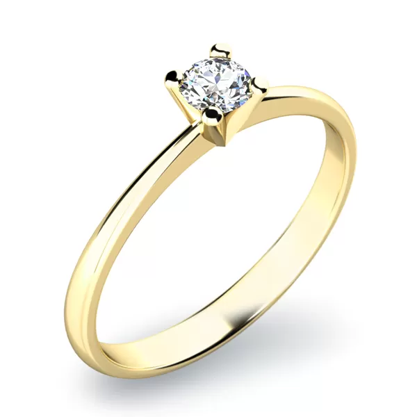 Zásnubní prsten s diamantem ZP-10820D-ZL