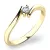 Zásnubní prsten žluté zlato 585/1000 přírodní diamant 0.045 ct G/SI 10846D-ZL