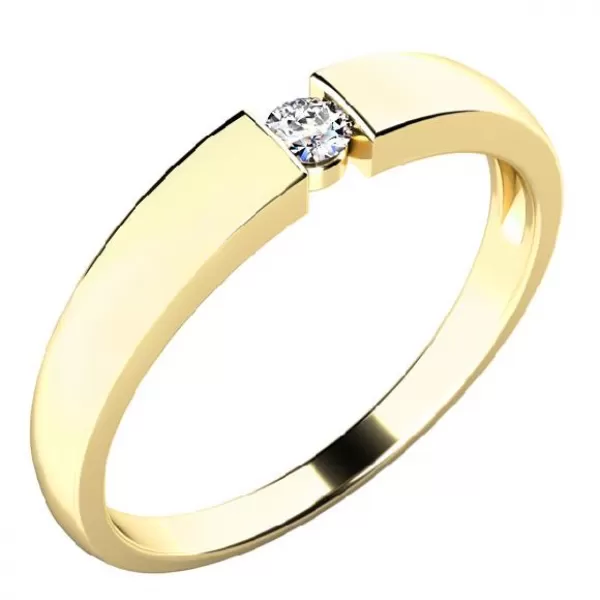 Zásnubní prsten s diamantem ZP-10771D-ZL