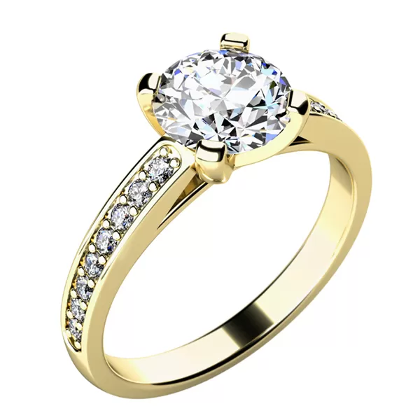 Dámský prsten s diamanty 10777D-ZL