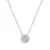 Stříbrný náhrdelník s čirým zirkonem 12052.1 crystal