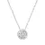 Stříbrný náhrdelník s čirým zirkonem 12051.1 crystal