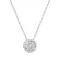 Stříbrný náhrdelník s čirým zirkonem 12051.1 crystal