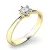 Dámský prsten přírodní diamant 0.155 ct G/SI 10819D-ZL