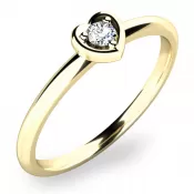 Zásnubní prsten s diamantem ZP-10849D-ZL