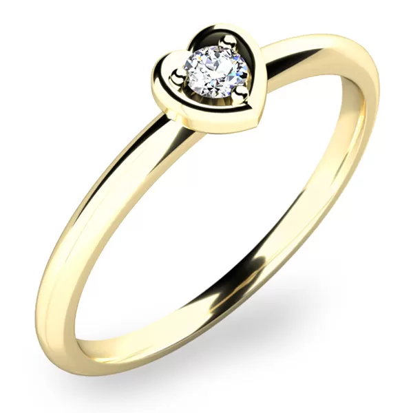 Zásnubní prsten s diamantem ZP-10849D-ZL