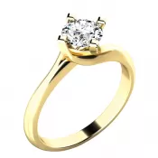 Zásnubní prsten s diamantem ZP-10779D-ZL