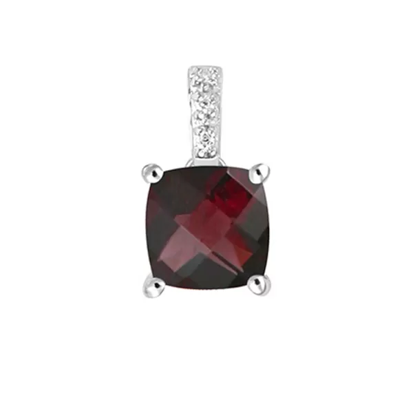 Luxusní přívěsek s granátem a diamanty GKE48528-B-GRA
