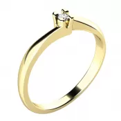 Zásnubní prsten s diamantem ZP-10780D-ZL