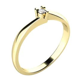 Dámský prsten přírodní diamant 0.031 ct G/SI 10780D-ZL