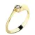 Dámský prsten žluté zlato 585/1000 přírodní diamant 0.045 ct G/SI 10783D-ZL