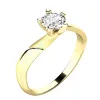 Zásnubní prsten žluté zlato 585/1000 přírodní diamant 0.33 ct G/SI ZP-10786D-ZL