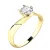 Zásnubní prsten žluté zlato 585/1000 přírodní diamant 0.33 ct G/SI ZP-10786D-ZL