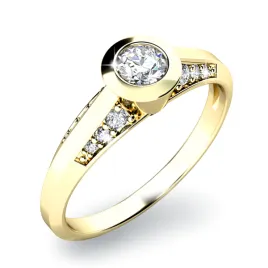 Dámský prsten přírodní diamant 0.330 ct G/SI 10798D-ZL