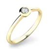 Dámský prsten žluté zlato 585/1000 přírodní diamant 0.053 ct G/SI 10807D-ZL