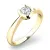 Dámský prsten žluté zlato 585/1000 přírodní diamant 0.250 ct G/SI 10809D-ZL