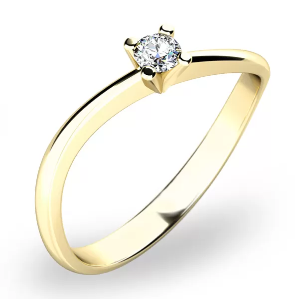 Zásnubní prsten s diamantem ZP-10841D-ZL