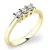 Zásnubní prsten žluté zlato 585/1000 přírodní diamant 0.135 ct G/SI ZP-10848D-ZL