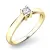 Zásnubní prsten žluté zlato 585/1000 přírodní diamant 0.110 ct G/SI ZP-10797D-ZL