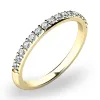 Zásnubní prsten žluté zlato 585/1000 přírodní diamant 0.168 ct G/SI ZP-10845D-ZL