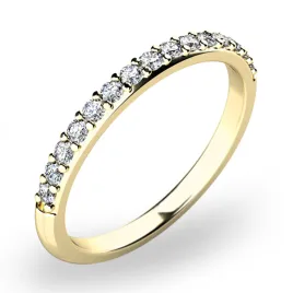 Zásnubní prsten žluté zlato 585/1000 přírodní diamant 0.168 ct G/SI ZP-10845D-ZL