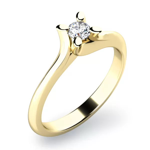 Zásnubní prsten s diamantem ZP-10806D-ZL