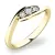 Dámský prsten žluté zlato 585/1000 přírodní diamant 0.089 ct G/SI 10847D-ZL