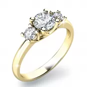 Zásnubní prsten s diamanty ZP-10803D-ZL