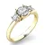 Zásnubní prsten žluté zlato 585/1000 přírodní diamant 0.60 ct G/SI ZP-10803D-ZL