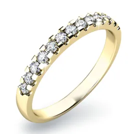 Zásnubní prsten žluté zlato 585/1000 přírodní diamant 0.156 ct G/SI ZP-10814D-ZL
