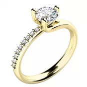Zásnubní prsten s diamanty ZP-10964-ZL-DIA