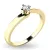 Zásnubní prsten žluté zlato 585/1000 přírodní diamant 0.100 ct G/SI ZP-10941D-ZL