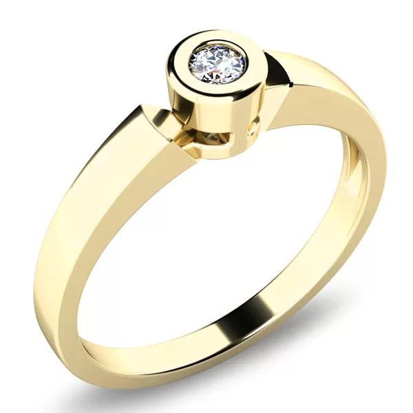Zásnubní prsten s diamantem ZP-10934D-ZL