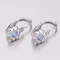 Dětské náušničky bílé zlato 585 zirkon 52DN-2151BM